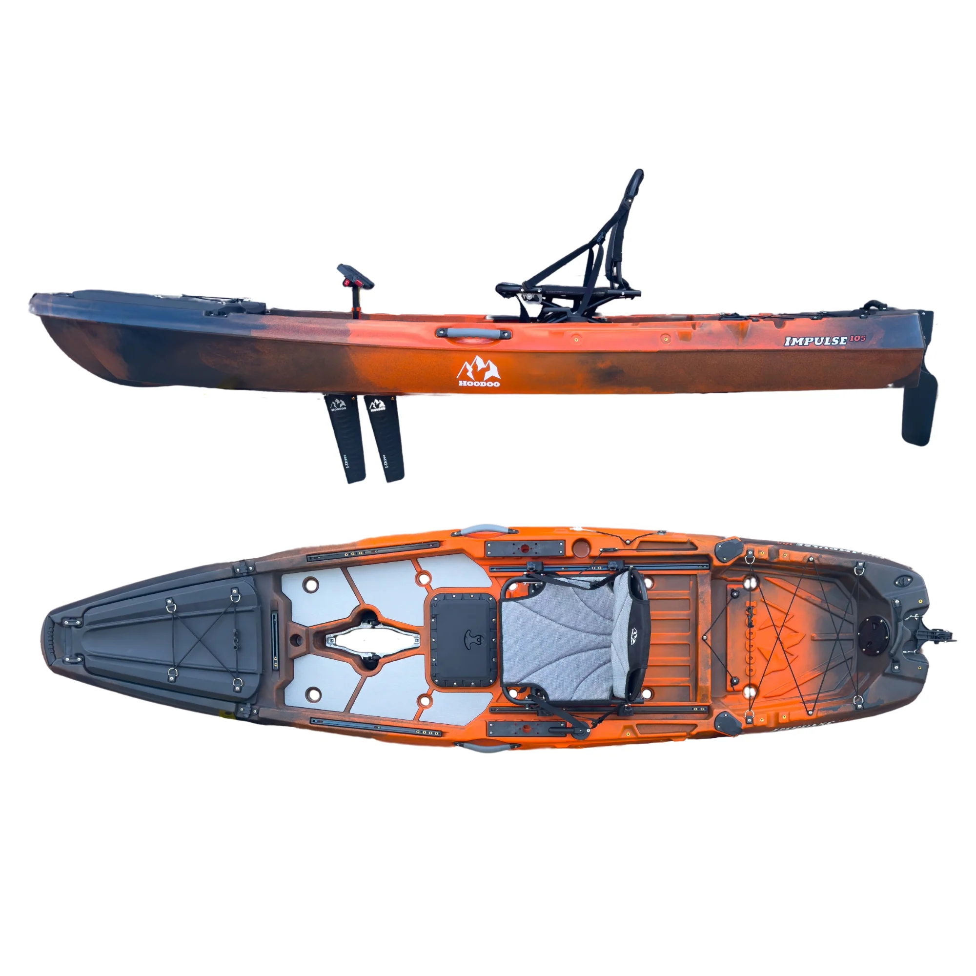 Hoodoo Impulse 105 Fin Drive Kayak - Image 3
