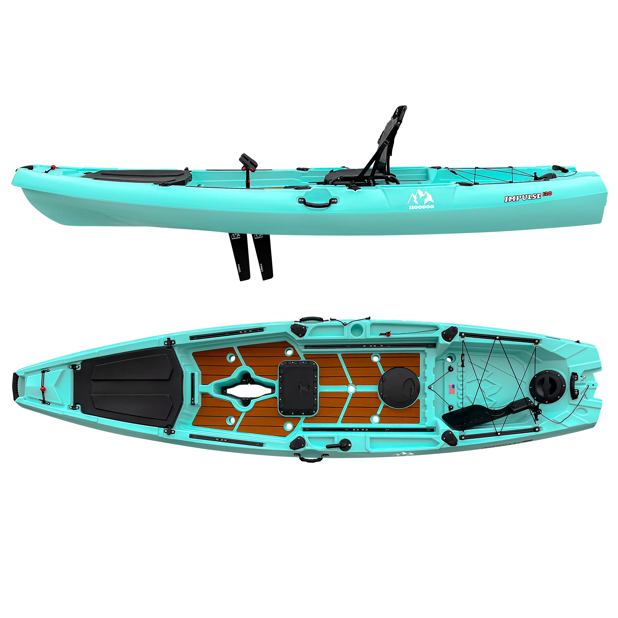 Hoodoo Impulse 120 Fin Drive Kayak - Image 5