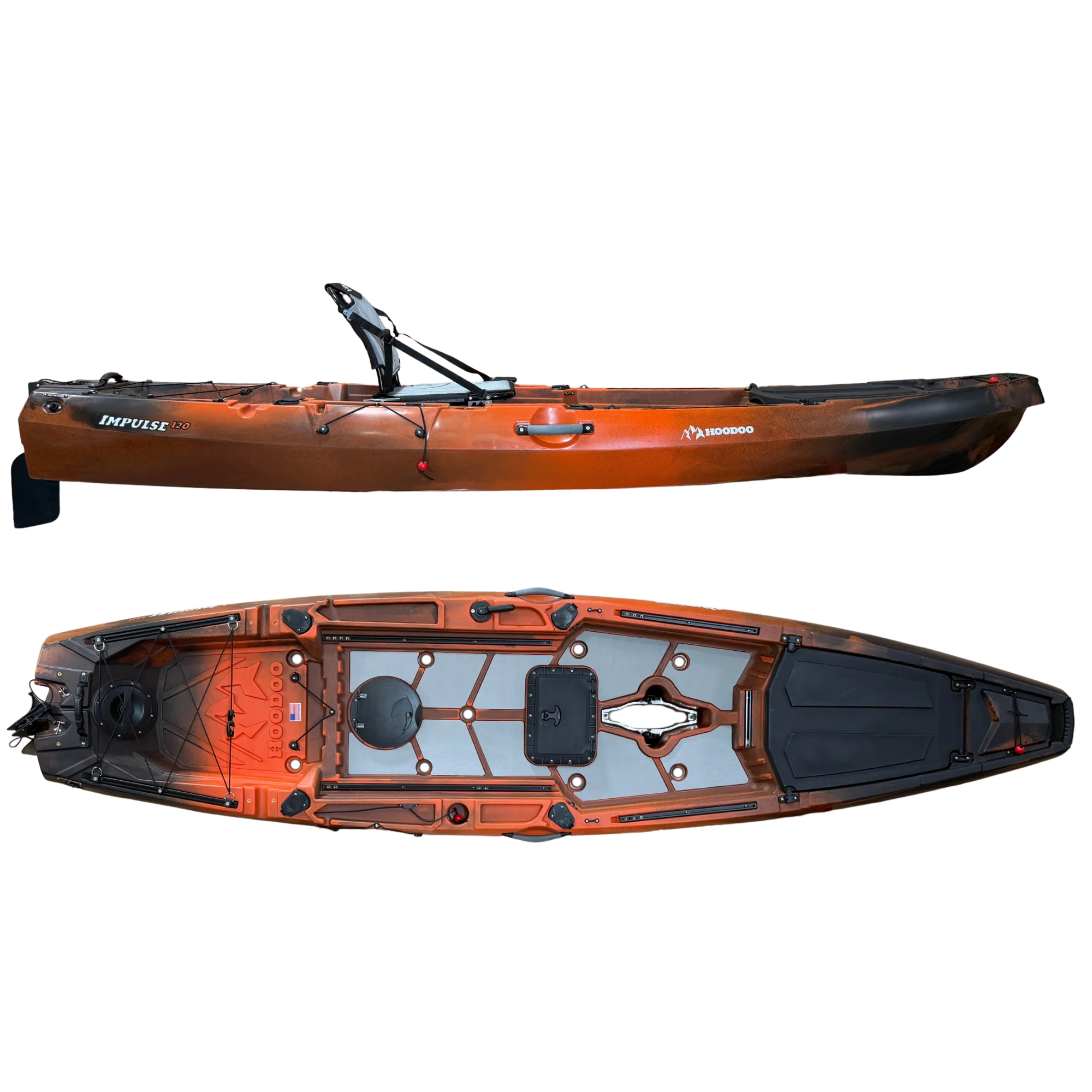 Hoodoo Impulse 120 Fin Drive Kayak - Image 7