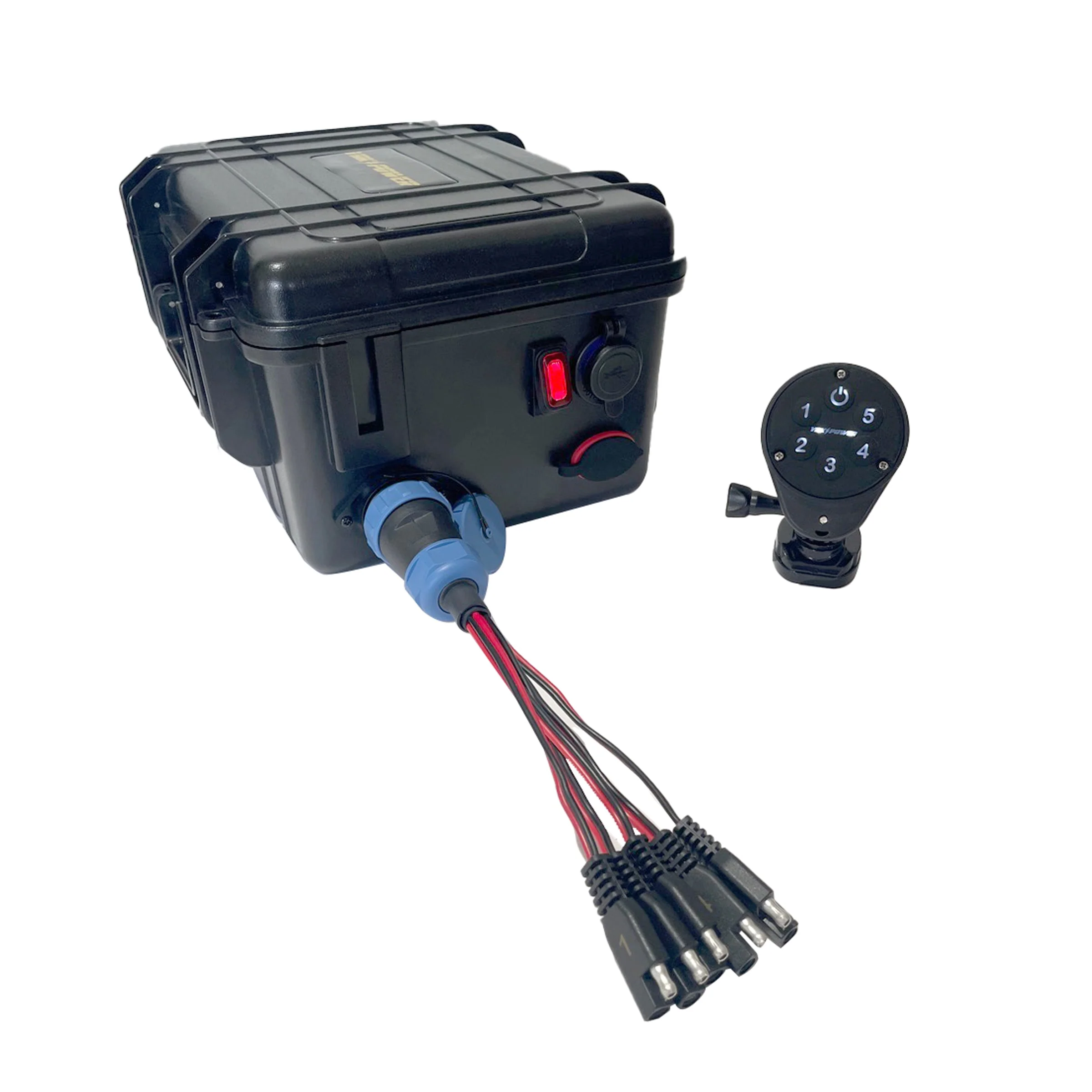 Portable Power Station with 5 Circuit Wireless Digital Switching System (batteries not included) - Image 2