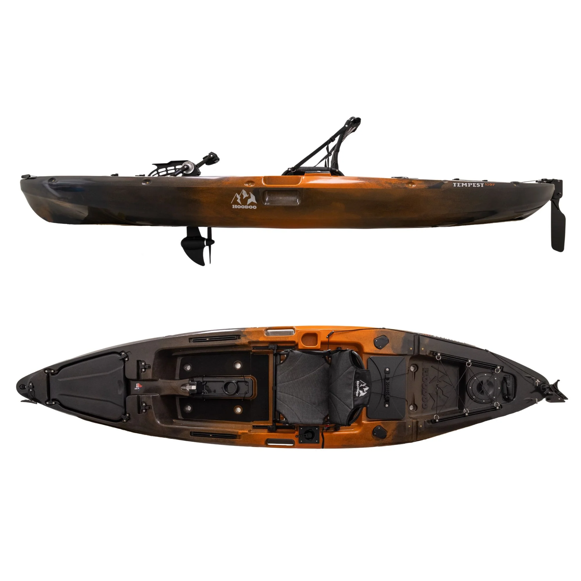 Hoodoo Tempest 120P Pedal Drive Kayak - Image 4