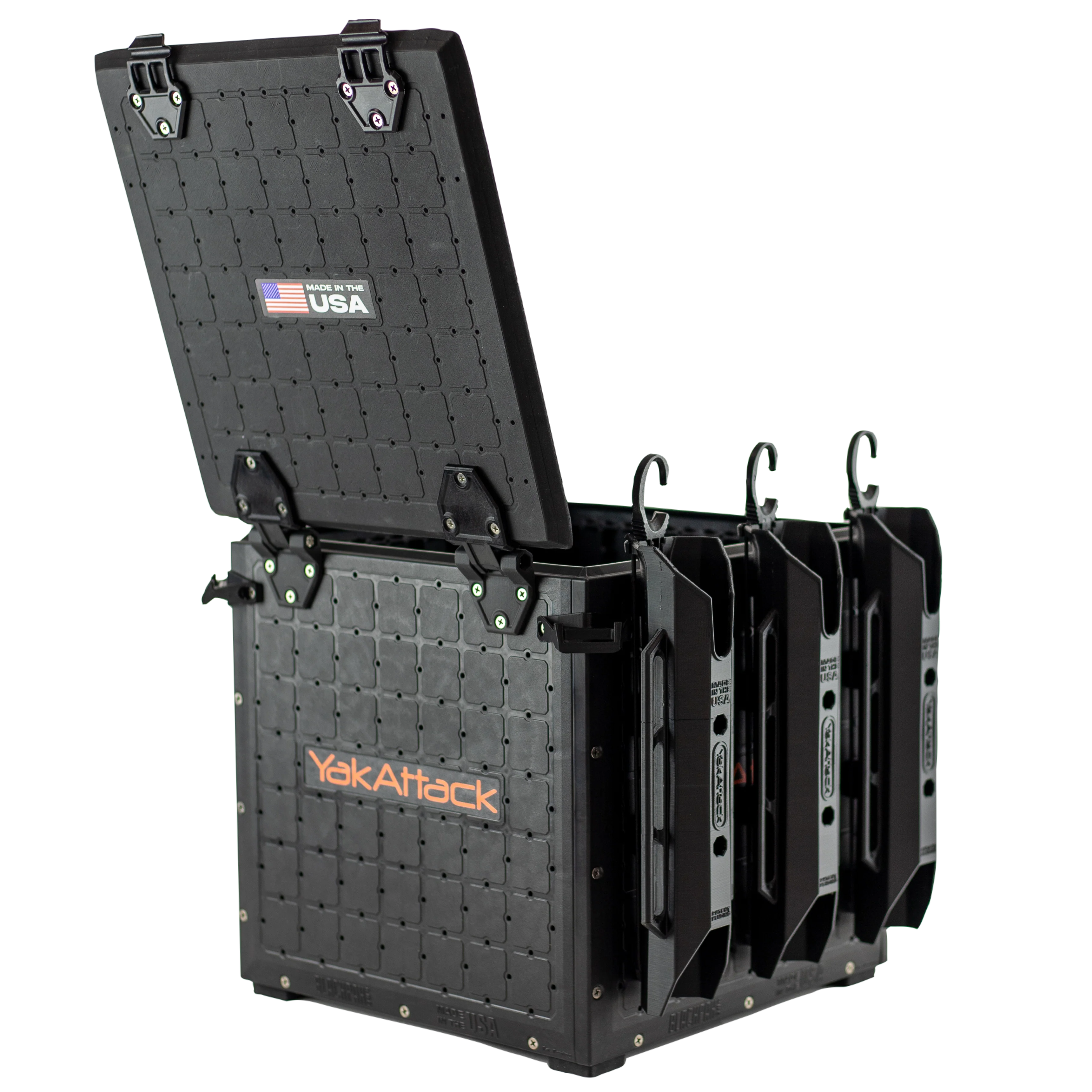YakAttack BlackPak Pro Kayak Fishing Crate - 13" x 13" - Image 3